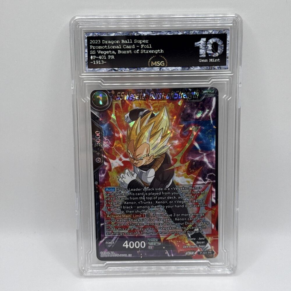 SS Vegeta, Burst of Strength P-401 Tournament Promo Dragon Ball Card English